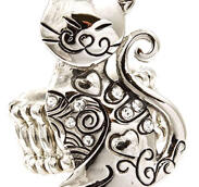 Kattring med bling