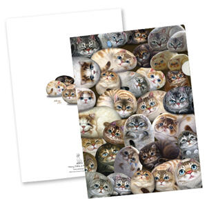 Plastmapp 10-bladig Henry Cats